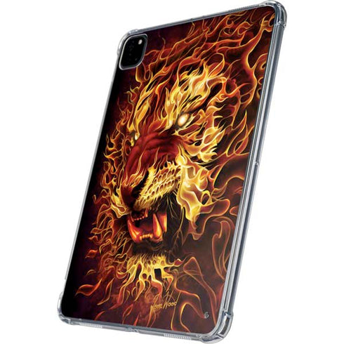 Fire Tiger by Tom Wood iPad Pro 11in (2024) Clear Case