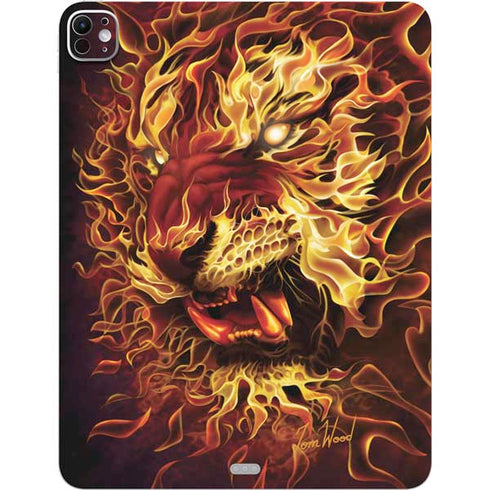 Fire Tiger by Tom Wood iPad Pro 13in M4 (2024) Skin