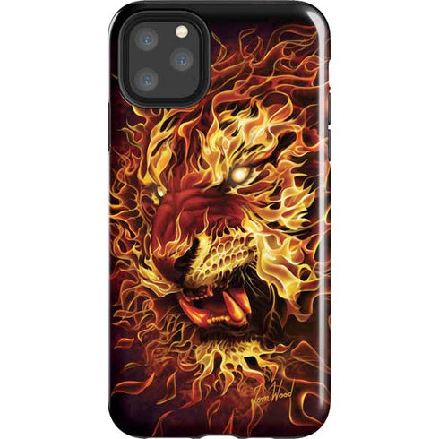 Fire Tiger by Tom Wood iPhone Cases