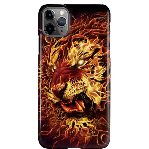 Fire Tiger by Tom Wood iPhone Cases