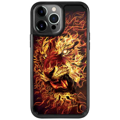 Fire Tiger by Tom Wood iPhone Cases
