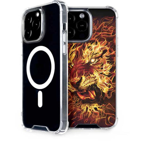 Fire Tiger by Tom Wood iPhone Cases
