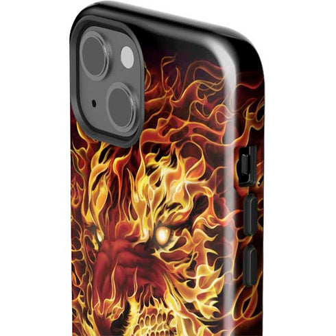 Fire Tiger by Tom Wood iPhone 15 Impact Case