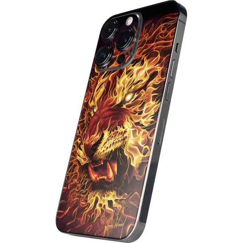 Fire Tiger by Tom Wood iPhone 15 Pro Max Skin