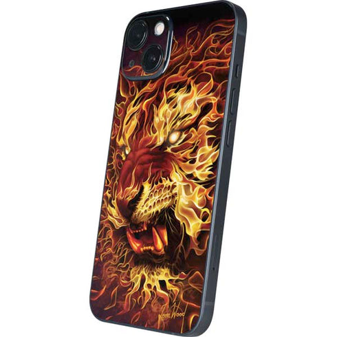 Fire Tiger by Tom Wood iPhone 15 Skin