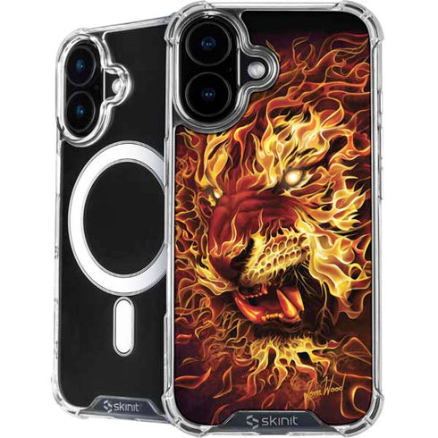 Fire Tiger by Tom Wood iPhone 16 MagSafe Case