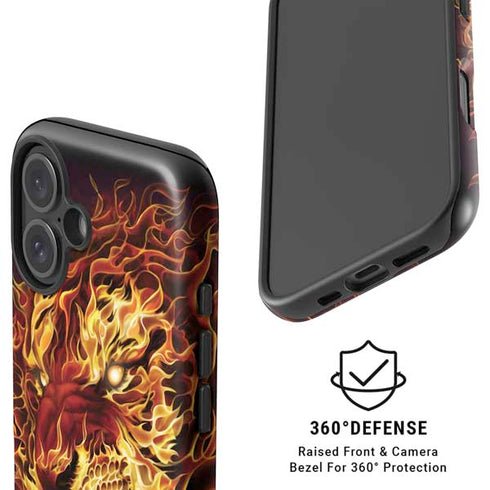 Fire Tiger by Tom Wood iPhone 16 Magsafe Impact Case
