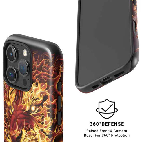 Fire Tiger by Tom Wood iPhone 16 Pro Magsafe Impact Case
