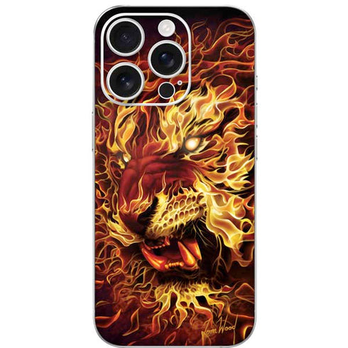 Fire Tiger by Tom Wood iPhone 16 Pro Skin