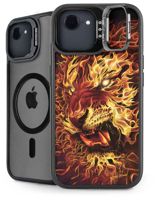 Fire Tiger by Tom Wood iPhone 16e Kickstand Case