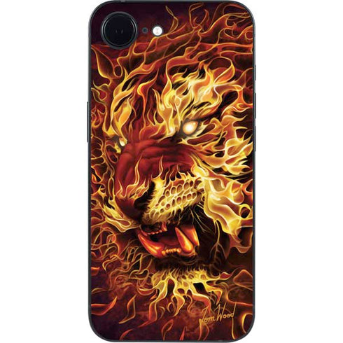 Fire Tiger by Tom Wood iPhone 16e Skin