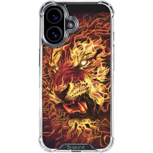 Fire Tiger by Tom Wood iPhone 17 Clear Case