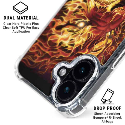 Fire Tiger by Tom Wood iPhone 17 Clear Case