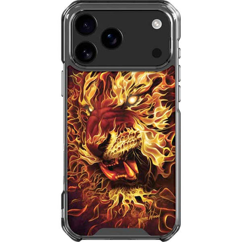 Fire Tiger by Tom Wood iPhone 18 Pro Max Clear Case