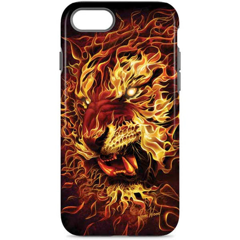 Fire Tiger by Tom Wood iPhone Cases