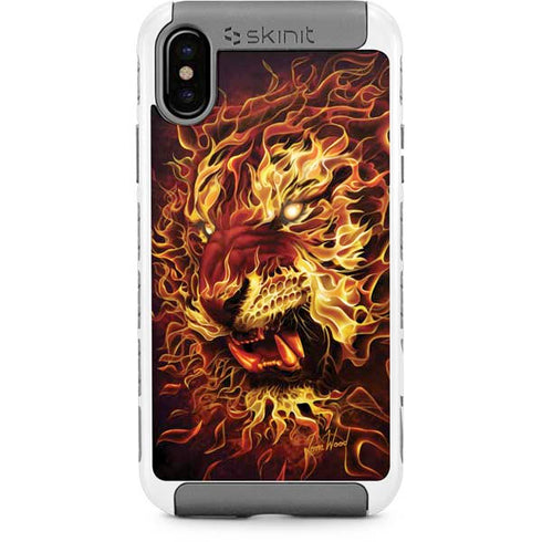 Fire Tiger by Tom Wood iPhone Cases