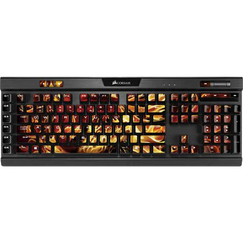 Fire Tiger by Tom Wood K95 RGB PLATINUM Mechanical Gaming Keyboard Skin
