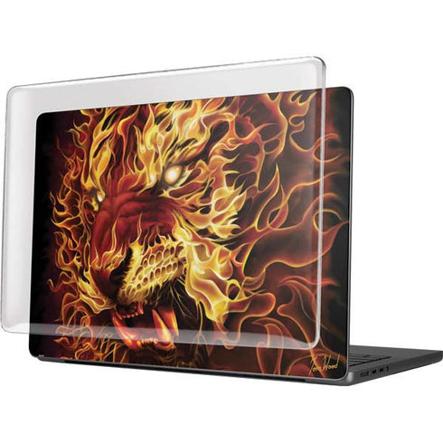 Fire Tiger by Tom Wood MacBook Pro 14in (2021-24) Case plus Skin
