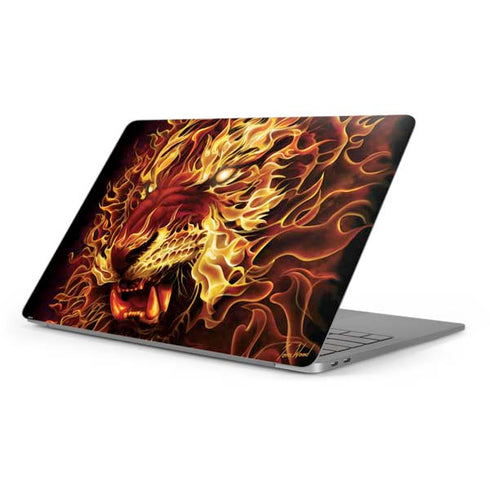Fire Tiger by Tom Wood Apple MacBook Pro 16-inch Skin