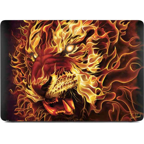 Fire Tiger by Tom Wood Apple MacBook Pro 16-inch Skin