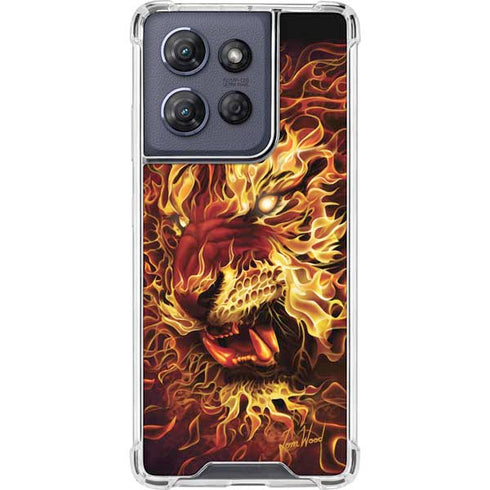 Fire Tiger by Tom Wood Moto G 5G (2025) Clear Case