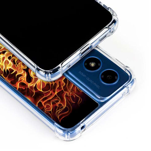 Fire Tiger by Tom Wood Moto G 5G (2024) Clear Case