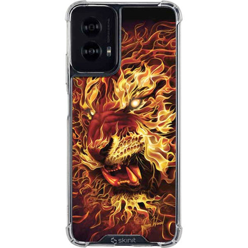 Fire Tiger by Tom Wood Moto G Power 5G (2024) Clear Case