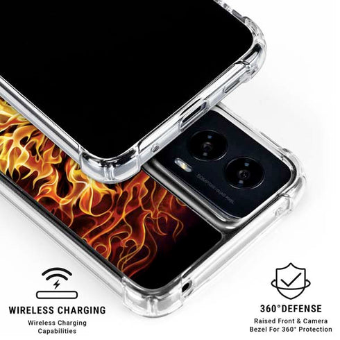 Fire Tiger by Tom Wood Moto G Power 5G (2024) Clear Case