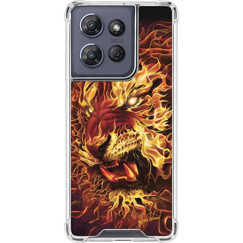 Fire Tiger by Tom Wood Moto G Power 5G (2025) Clear Case