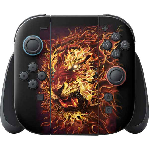 Fire Tiger by Tom Wood Nintendo Skins