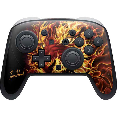 Fire Tiger by Tom Wood Nintendo Switch 2 (2025) Pro Controller Skin