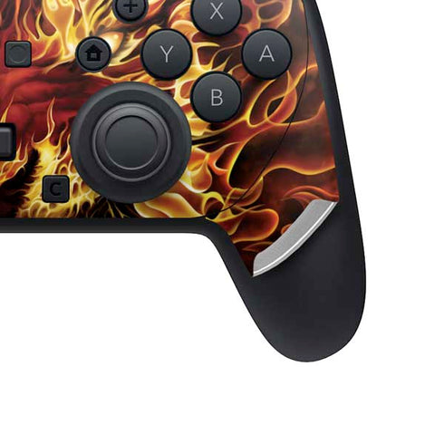 Fire Tiger by Tom Wood Nintendo Switch 2 (2025) Pro Controller Skin
