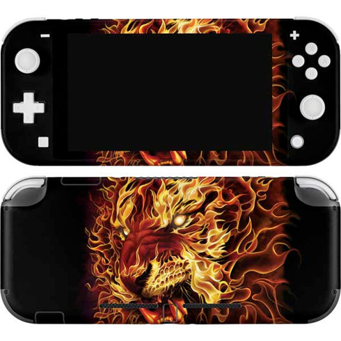 Fire Tiger by Tom Wood Nintendo Switch Lite Skin