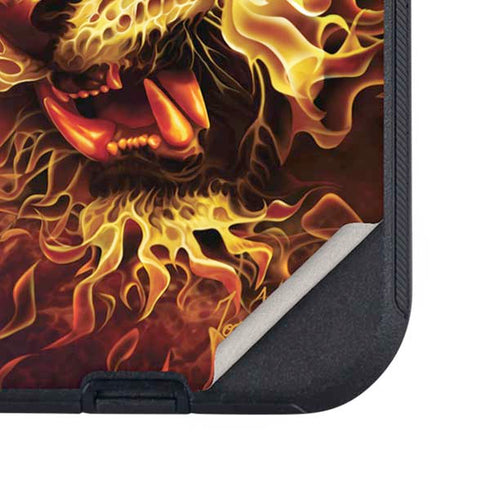 Fire Tiger by Tom Wood Otterbox Defender iPhone Skin