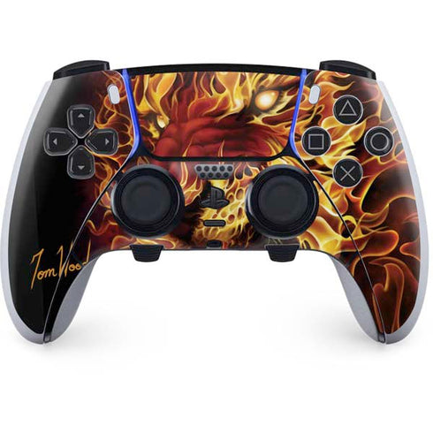 Tom Wood Fire Tiger PS5 DualSense Edge Pro Controller Skin