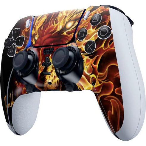 Tom Wood Fire Tiger PS5 DualSense Edge Pro Controller Skin