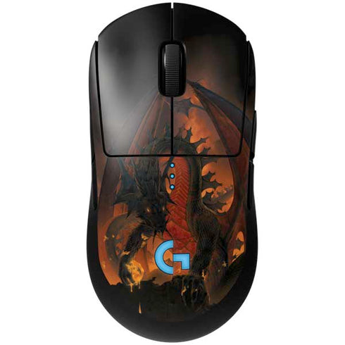 Fireball Dragon by Vincent Hie G Pro Wireless Gaming Mouse Skin
