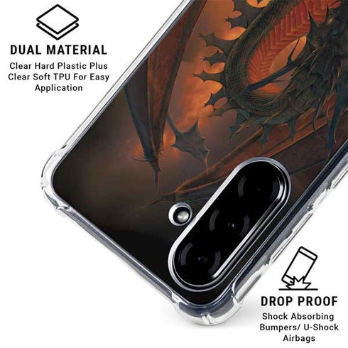 Fireball Dragon by Vincent Hie Galaxy A36 5G Clear Case