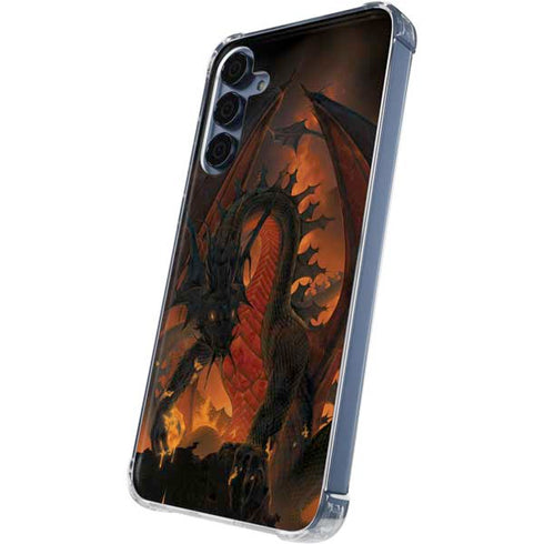 Fireball Dragon by Vincent Hie Galaxy A55 5G Clear Case
