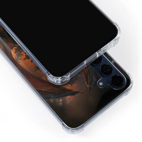 Fireball Dragon by Vincent Hie Galaxy A55 5G Clear Case