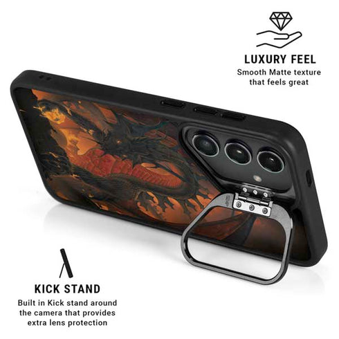 Fireball Dragon by Vincent Hie Galaxy S24 Kickstand Case