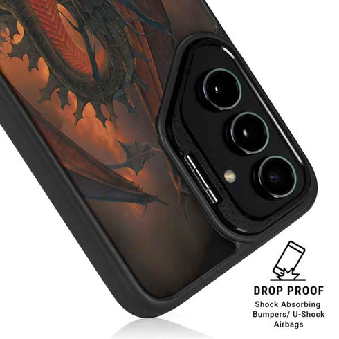 Fireball Dragon by Vincent Hie Galaxy S24 Kickstand Case