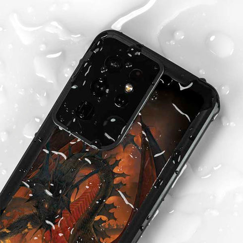 Fireball Dragon by Vincent Hie Galaxy S24 Ultra Waterproof Case