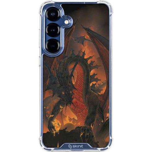 Fireball Dragon by Vincent Hie Galaxy S25 Clear Case