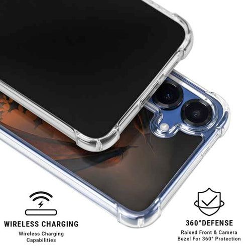 Fireball Dragon by Vincent Hie Galaxy S25 Clear Case