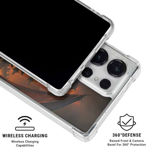 Fireball Dragon by Vincent Hie Galaxy S25 Ultra Clear Case