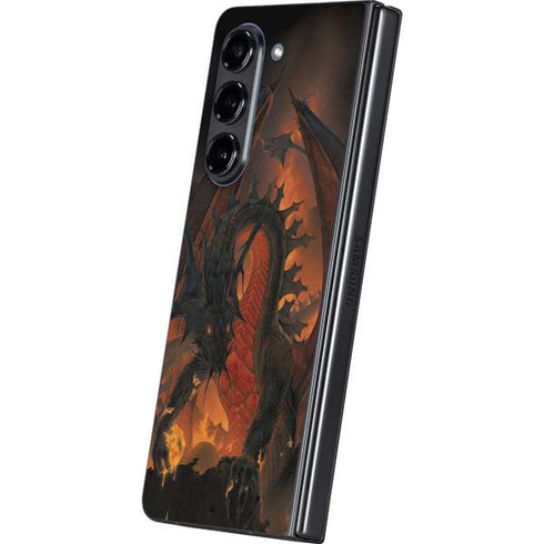 Fireball Dragon by Vincent Hie Galaxy Z Fold5 5G Skin