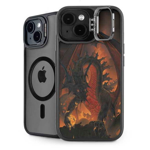 Fireball Dragon by Vincent Hie iPhone 14 Kickstand Case