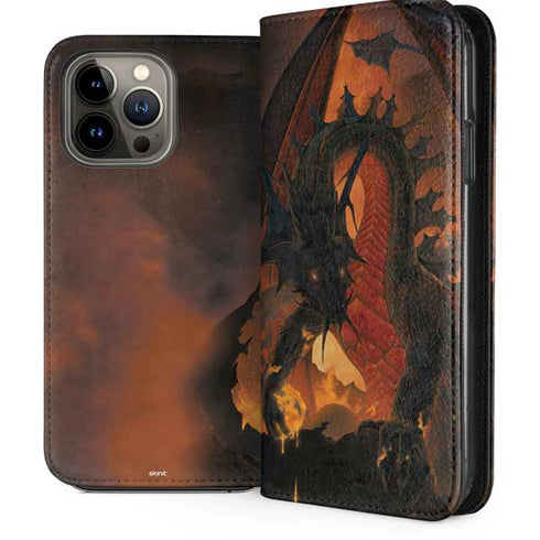 Fireball Dragon by Vincent Hie iPhone 14 Pro Max Folio Case