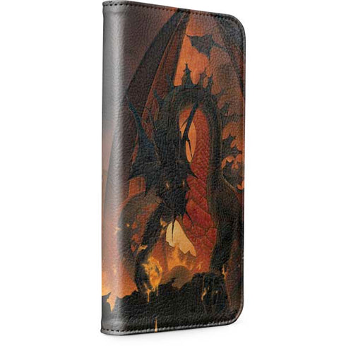 Fireball Dragon by Vincent Hie iPhone 15 Pro Folio Case